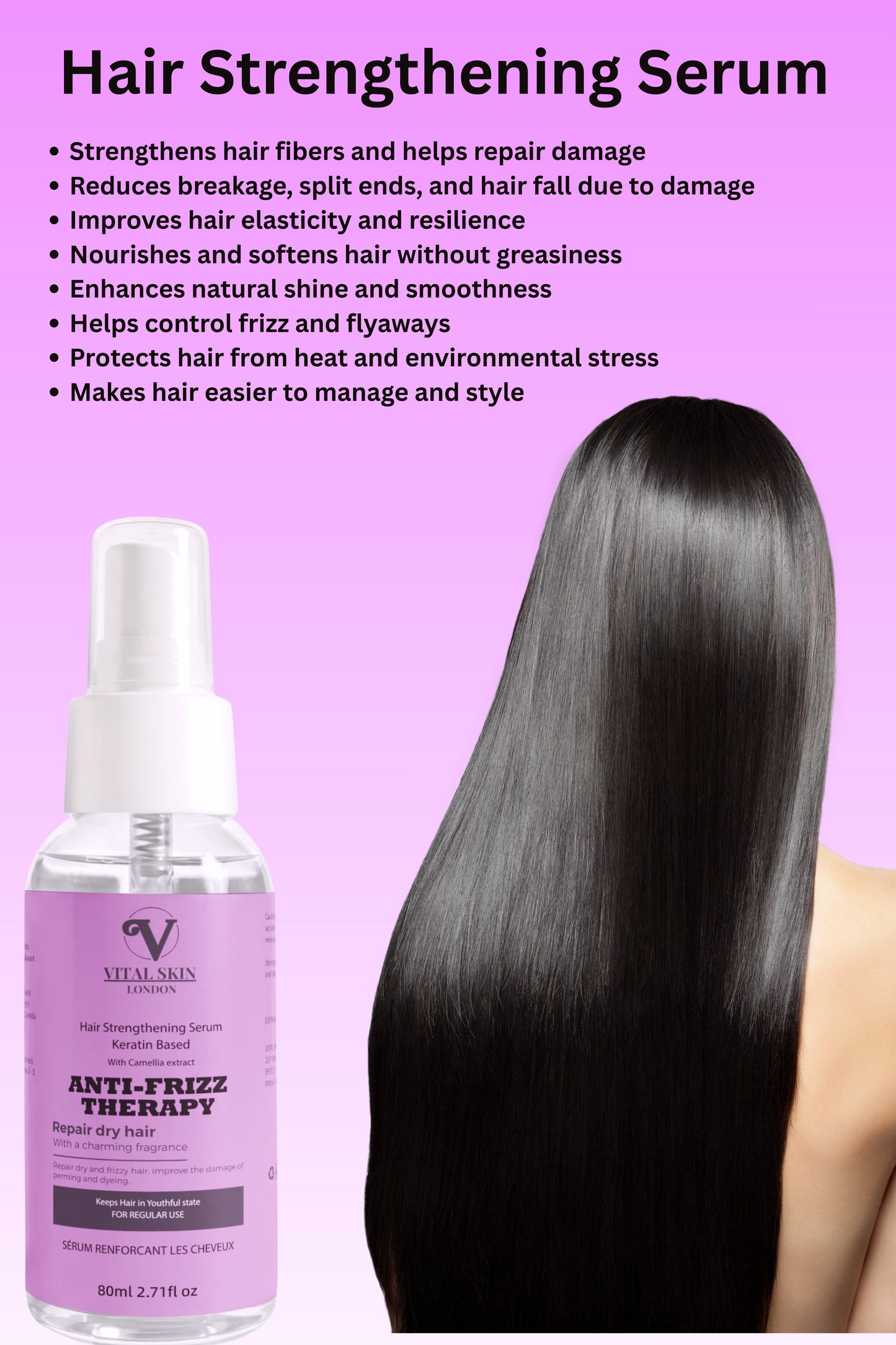Hair Strengthening Serum (spray) With Keratin & Camellia extract-2