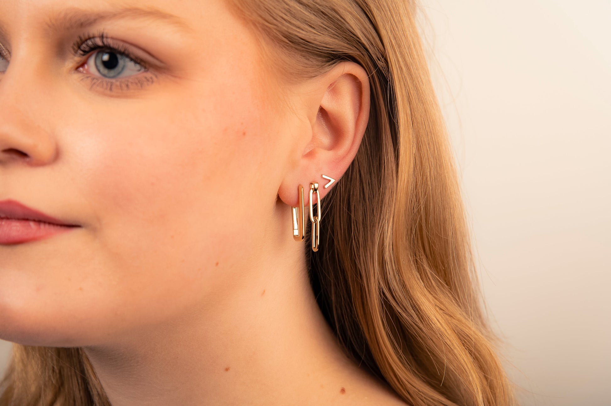 Oorhangers Paperclips Goudkleur JE042G-1