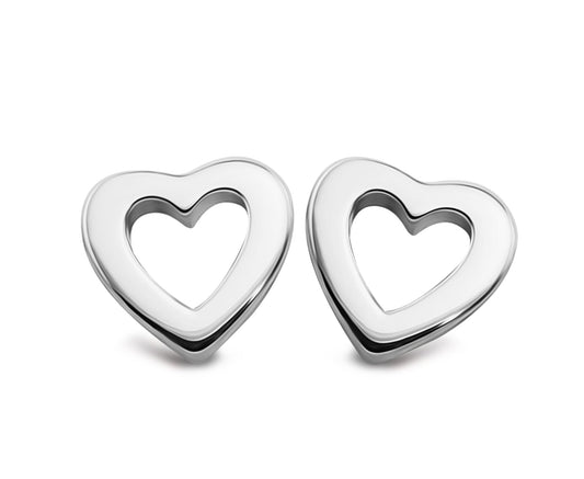 Oorbellen Open Hart  Zilver JE038S-0