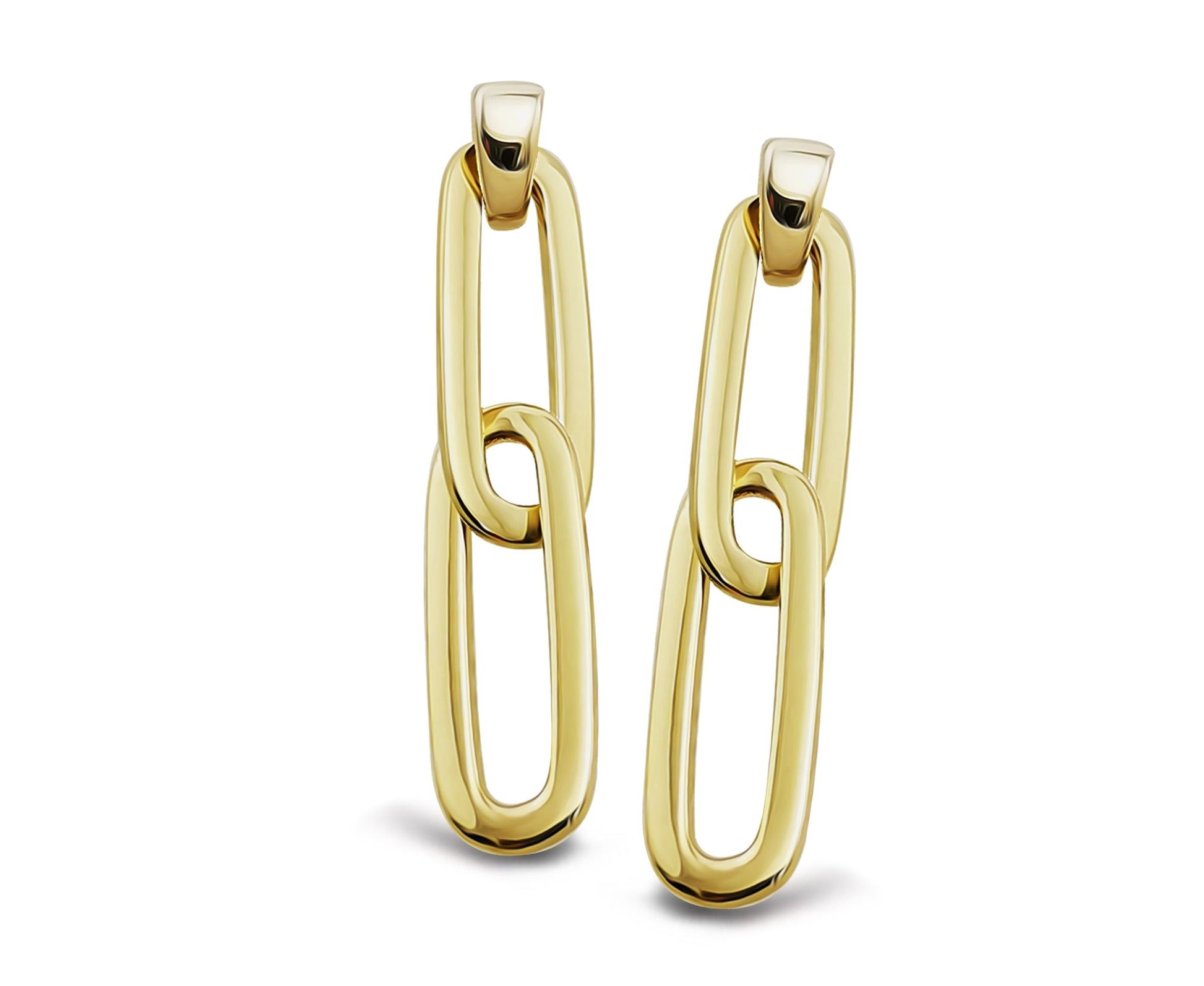 Oorhangers Paperclips Goudkleur JE042G-0