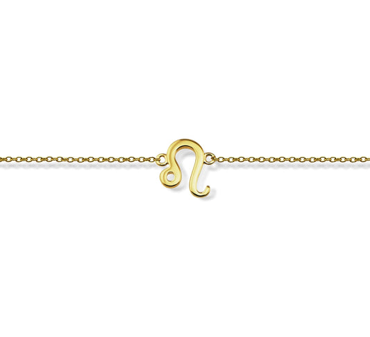 Leeuw Armband Gold-Plated Zodiac ZB008G Jwls4u-0
